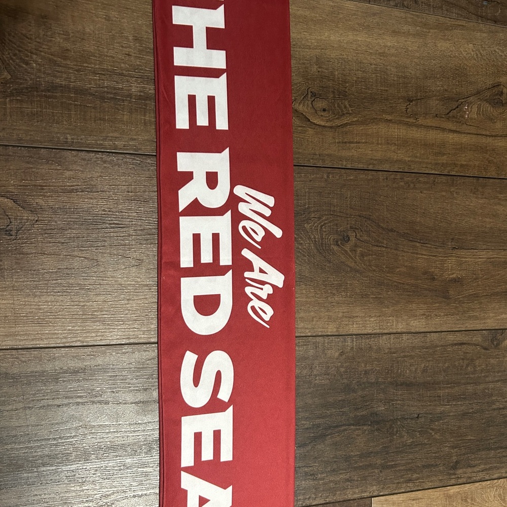 We Are The Red Sea Red Fan Scarf